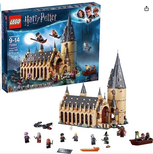 LEGO Harry Potter Hogwarts Great Hall 75954 Building Kit and Magic Castle Toy, Fantasy Creatures, Hermione Granger, Draco Malfoy and Hagrid (878 Pieces) - Lot 10