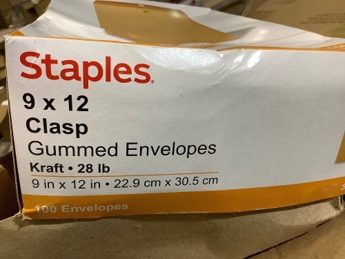 100 9x12 clasp gummed envelopes - Lot 106
