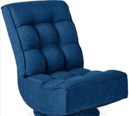 Folding Floor Gaming Chair w/ 360-Degree Swivel, 4 Adjustable Positions - Lot 221