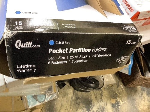 Pocket partition folders legal size - Lot 310