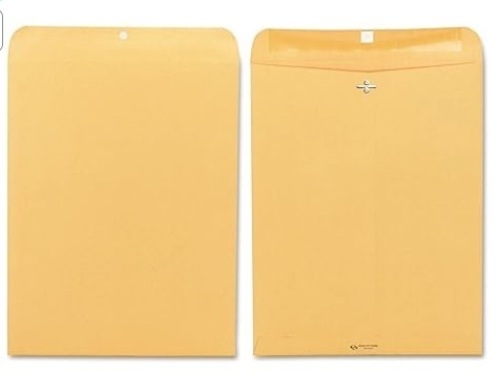 Quality Park 12 x 15-1/2 Clasp Envelopes-box of 100 - Lot 334