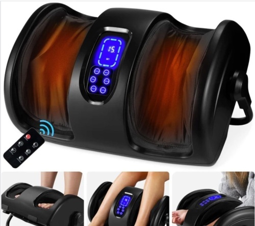 Reflexology Shiatsu Foot Massager w/ High-Intensity Rollers, Remote Control - Lot 243