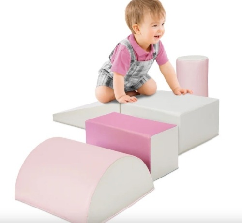 5-Piece Kids Climb & Crawl Soft Foam Shapes Structure Playset - Lot 323