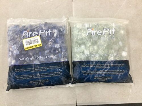 Lot of (2) 10lb Bags of Fire Glass  - Lot 394