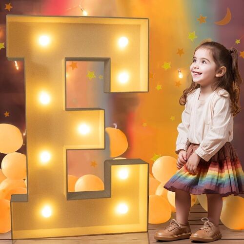 Case of (4) Ledido 3FT Marquee Light Up Letter "E"  - Lot 126