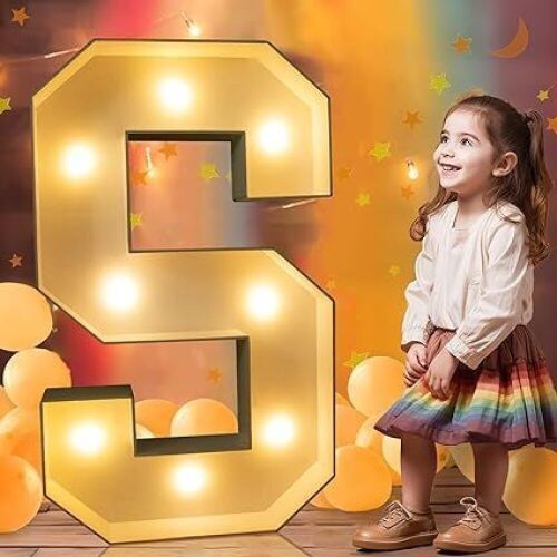 Case of (5) Ledido 3FT Marquee Light Up Letter "S"  - Lot 146