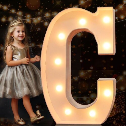 Case of (5) Pooqla 3FT Marquee Light Up Letter "C"  - Lot 166