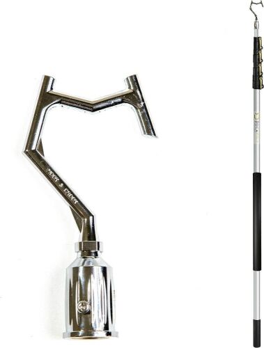 DOCAZOO 7-30 Foot Telescopic Extension Pole with Hook  - Lot 488