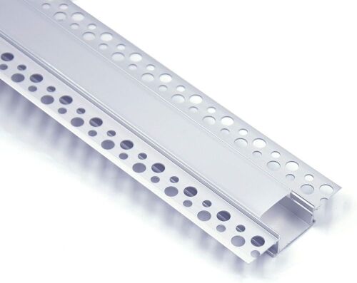 5-Pack 6.6ft Plaster-in, Trimless Recessed LED Aluminum Channel with Flange for LED Strip - Lot 508