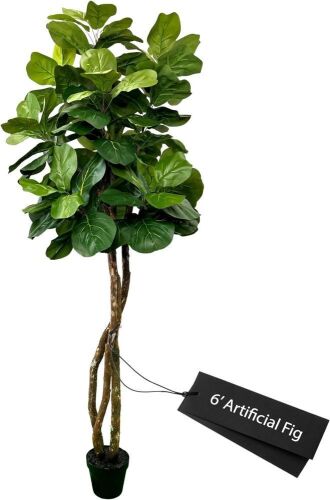 Cypress & Alabaster 6 Ft Fiddle Leaf Fig Tree - Lot 528