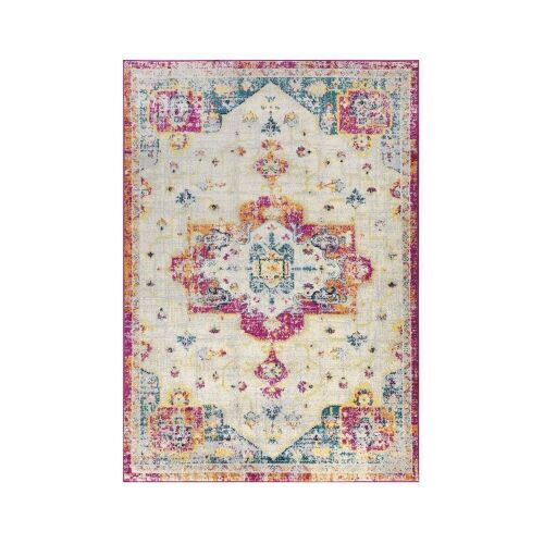 Antep Rugs Elite Vintage Bohemian Distressed Oriental Medallion Indoor Area Rug 6'7" x 9'  - Lot 728