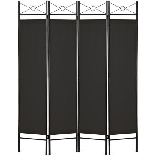 4-Panel Folding Privacy Screen Room Divider Decoration Accent, 6ft - Lot 686