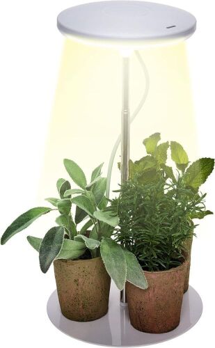 Lot of (2) Mindful Design Adjustable LED Grow Light with Timer, 850 Lumens  - Lot 252