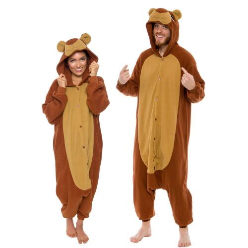 Funziez! Adult Plush Teddy Bear Onesie, Large - Lot 148