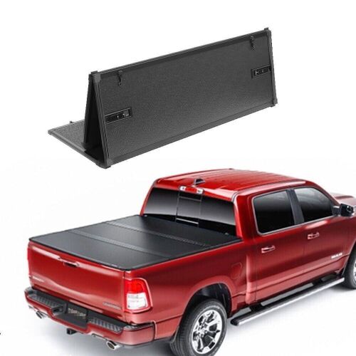 Tri-Fold Aluminum Hard Panel Tonneau Cover for Ford Ranger 2019-2024 5' Bed  - Lot 53