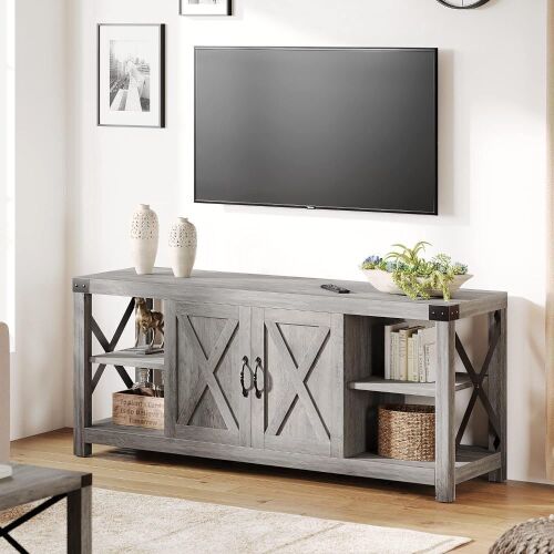Grey TV Stand  - Lot 96