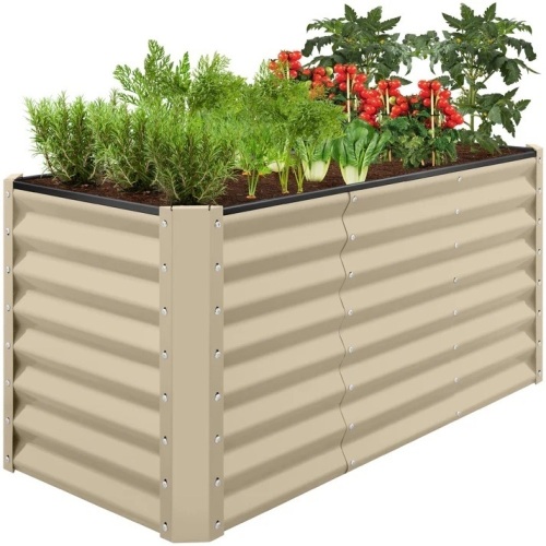 Outdoor Metal Raised Garden Bed for Vegetables, Flowers, Herbs - 4x2x2ft - Lot 203