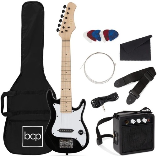 Kids Electric Guitar Beginner Starter Kit w/ 5W Amplifier - 30 in - Lot 241
