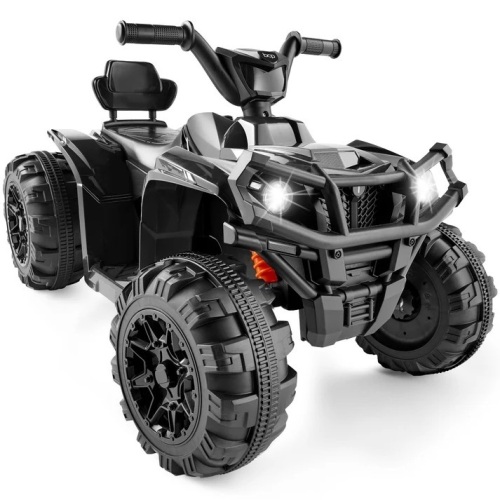 12V Kids Ride-On 4-Wheeler Quad ATV Car w/ 2.4mph Max, Bluetooth, Headlights - Lot 160