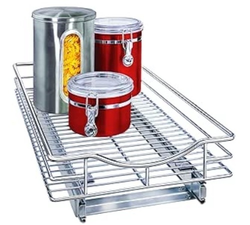 LYNK PROFESSIONAL® Pull Out Cabinet Organizer, 11 x 18"D - Slide Out Drawer - Lot 413