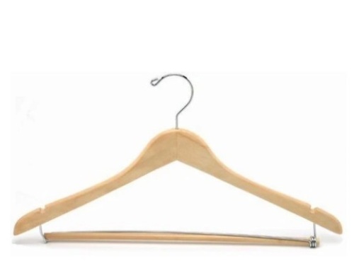 Case of 50 wooden suit hangers - Lot 417