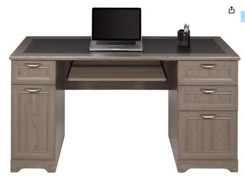 Realspace® Magellan 59"W Manager's Computer Desk-blonde ash - Lot 38