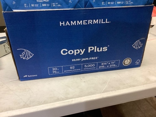 Case of Hammermill copy plus-5000 sheets total - Lot 433