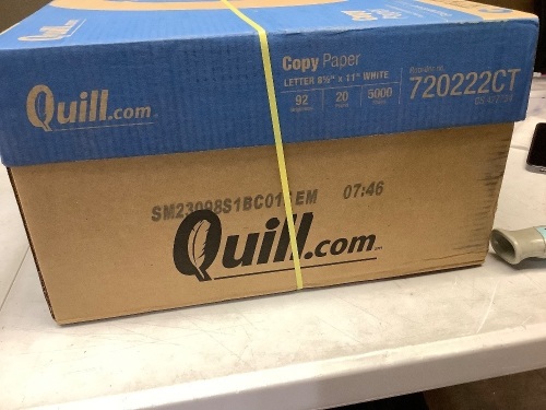 Case of Quill copy paper-5000 sheets total - Lot 434