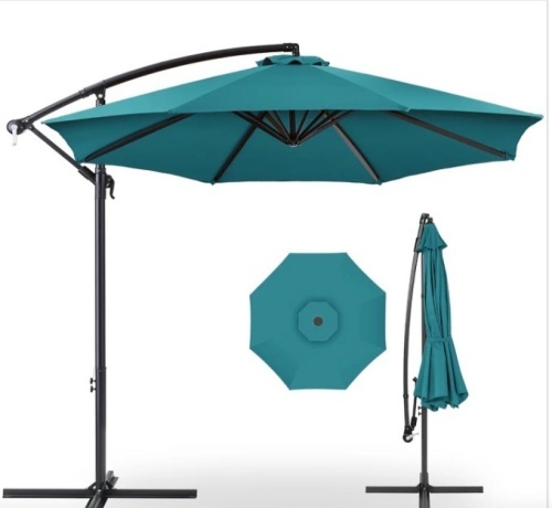 Offset Hanging Patio Umbrella - 10ft - Lot 164