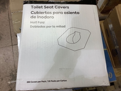 Toilet seat covers 250 per pack-10 packs - Lot 439