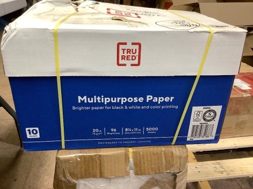 Case of multipurpose copy paper=total of 5000 sheets - Lot 462