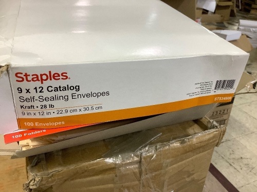 Box of 100 9x12 catalog self sealing envelopes - Lot 580