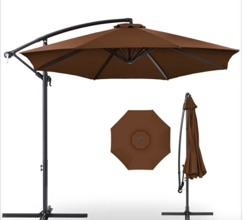 Offset Hanging Patio Umbrella - 10ft - Lot 167