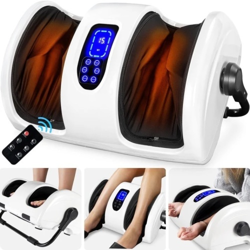 Reflexology Shiatsu Foot Massager w/ High-Intensity Rollers, Remote Control - Lot 6800anm