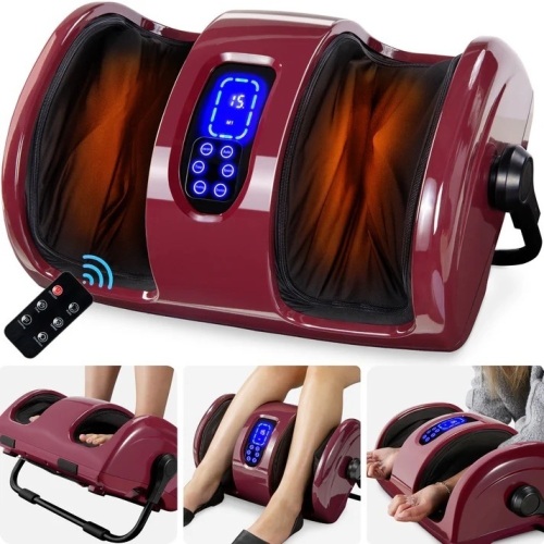Reflexology Shiatsu Foot Massager w/ High-Intensity Rollers, Remote Control - Lot 6801anm