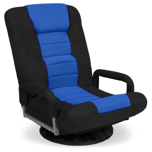 Gaming Floor Chair w/ 360-Degree Swivel, Armrest, Adjustable Backrest - Lot 6810anm