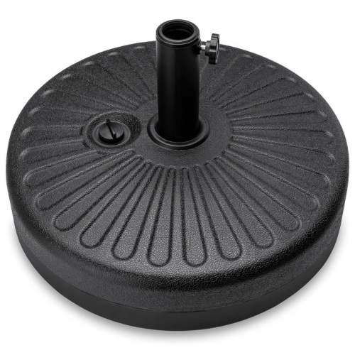 Plastic Patio Umbrella Base Pole Holder Accessory w/ Adjustable Knob - Lot 6891