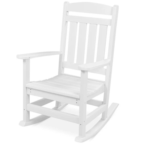 All-Weather Indoor Outdoor Porch Rocking Chair w/ 300lb Weight Capacity - Lot 7061anm