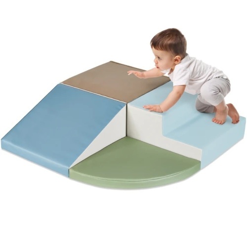 4-Piece Kids Climb & Crawl Soft Foam Shapes Structure Playset - Lot 7316
