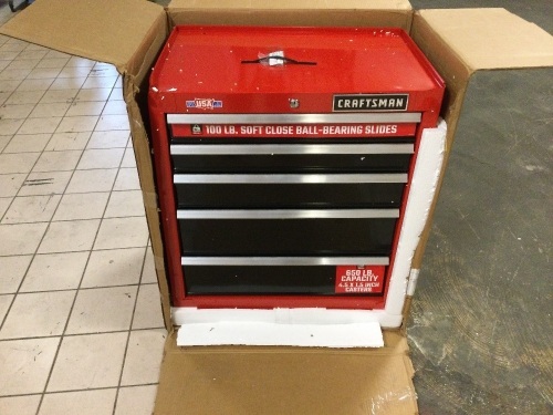 Craftsman 2000 Series 26.5-in W x 34-in H 5-Drawer Steel Rolling Tool Cabinet. Has Dents. SEE PICTURES - Lot 40