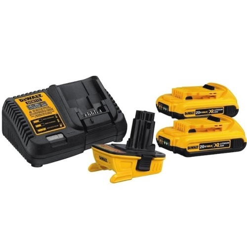DeWalt 20-Volt Max 2-Pack 2 Amp-Hour Lithium Power Tool Battery Adapter Kit (Charger Included). Appears New - Lot 93