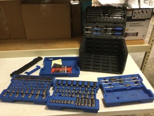 Kobalt Tool Set. Missing 1 Socket. Case is Damaged.  - Lot 120