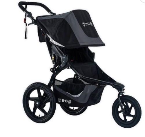 BOB Gear® Revolution® Flex 3.0 Jogging Stroller in Graphite Black. Appears New. E-Commerce Damaged Box - Lot 130
