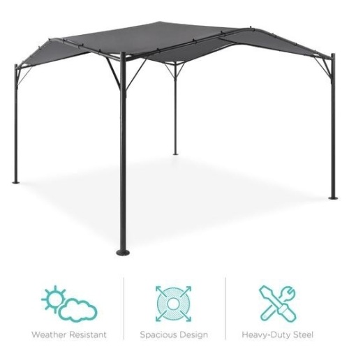 Gazebo Canopy w/ Weighted Bags - 12x12ft. Appears New. E-Commerce Return - Lot 139