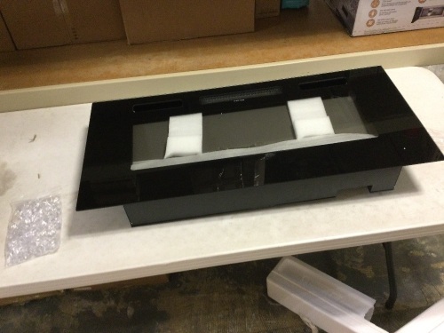 1500W Electric Fireplace Recessed and Wall Mounted w/ Remote, Logs, Crystals - Lot 146