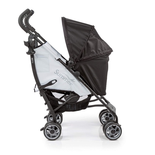 Summer 3Dflip Convenience Stroller, Black/Gray – Lightweight Umbrella Stroller with Reversible Seat Design for Rear and Forward Facing. Appears New. E-Commerce Return - Lot 214