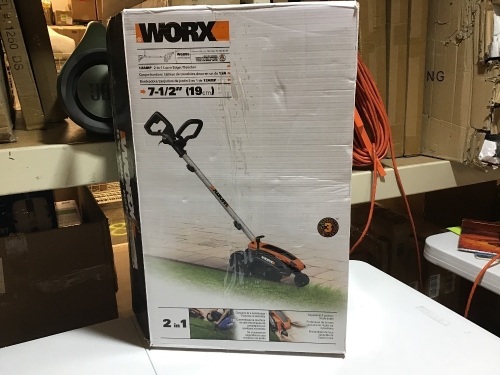 Worx 12 Amp 7.5 Inch Electric Lawn Landscape Grass Yard Edger & Trencher Trimmer. Tested and Works - Lot 218