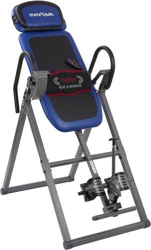 Innova Health and Fitness ITM4800 Advanced Heat and Massage Therapeutic Inversion Table. Appears New - Lot 252