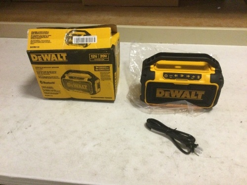 12-Volt or 20-Volt Max Cordless Jobsite Bluetooth Speaker - Lot 258