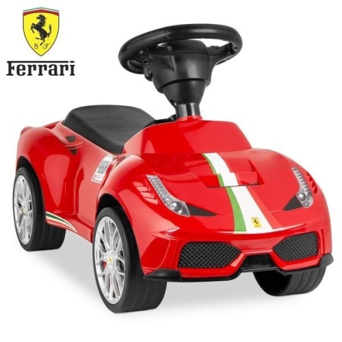 Kids Ferrari 458 Foot-to-Floor Sports Ride-On Push Car Scooter w/ Horn. Appears New - Lot 267